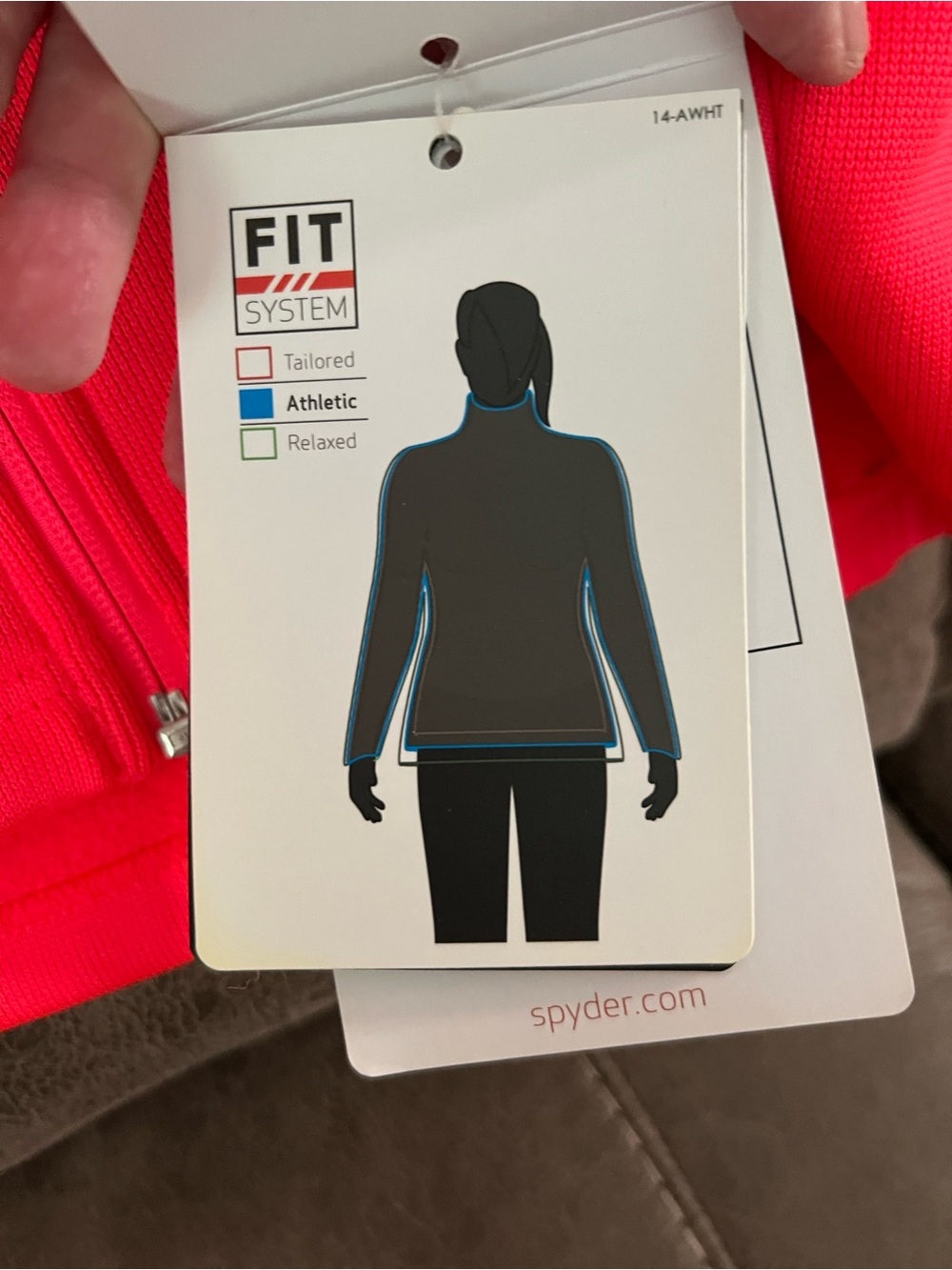Spyder Women’s Red Full‑Zip Fleece Jacket - Picture 7 of 9